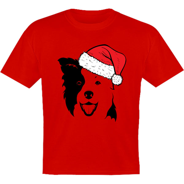 Border Collie Santa Hat - Youth & Infant Tee