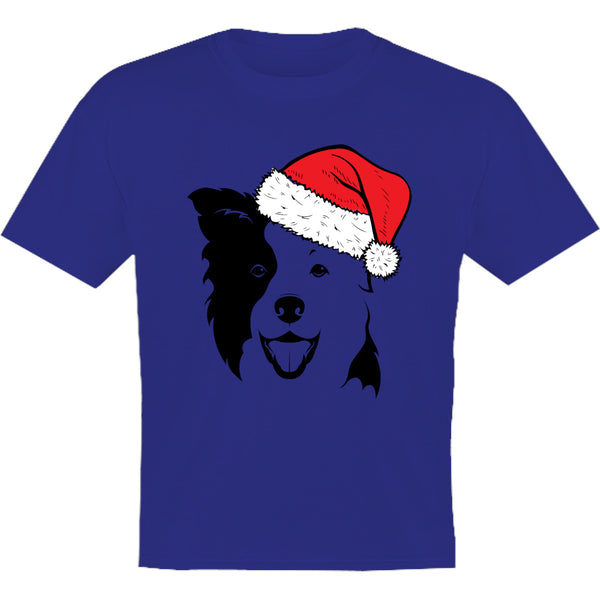 Border Collie Santa Hat - Youth & Infant Tee