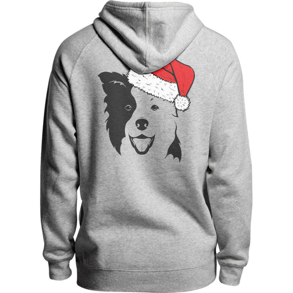 Border Collie Santa Hat - Unisex Hoodie - Plus Size