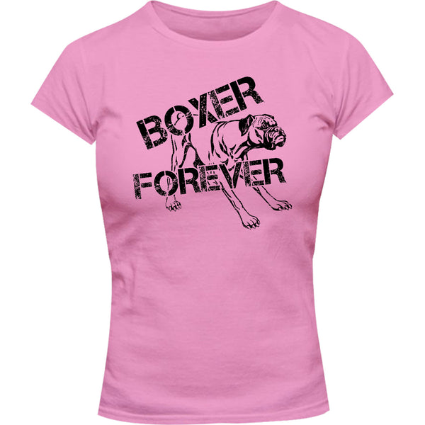 Boxer Forever - Ladies Slim Fit Tee - Graphic Tees Australia