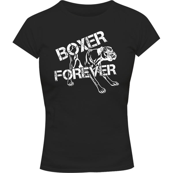 Boxer Forever - Ladies Slim Fit Tee - Graphic Tees Australia