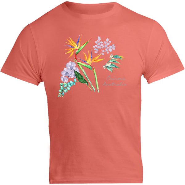 Cairns Australia Floral - Unisex Tee - Graphic Tees Australia