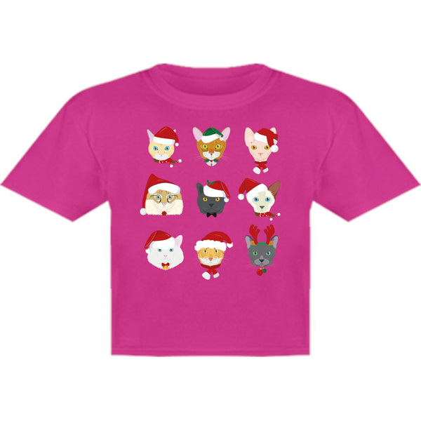 Cats In Christmas Hats - Youth & Infant Tee