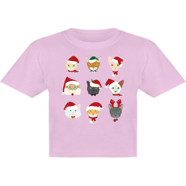 Cats In Christmas Hats - Youth & Infant Tee