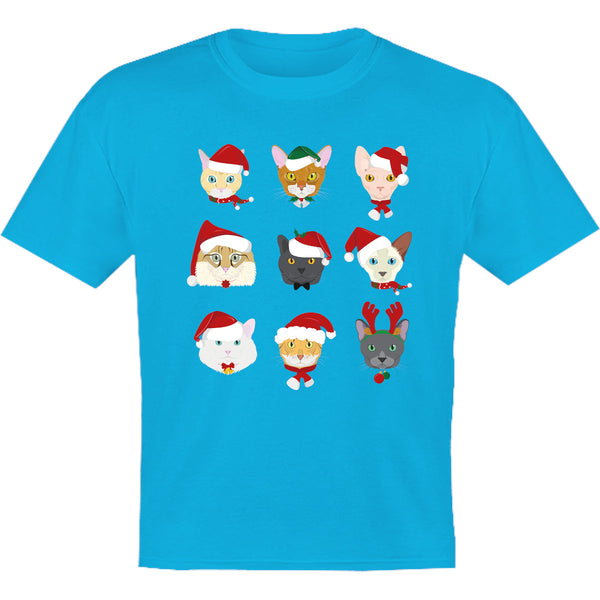 Cats In Christmas Hats - Youth & Infant Tee