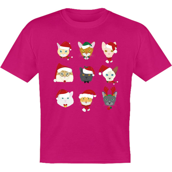 Cats In Christmas Hats - Youth & Infant Tee