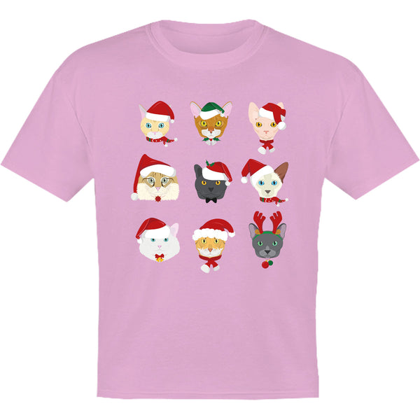 Cats In Christmas Hats - Youth & Infant Tee