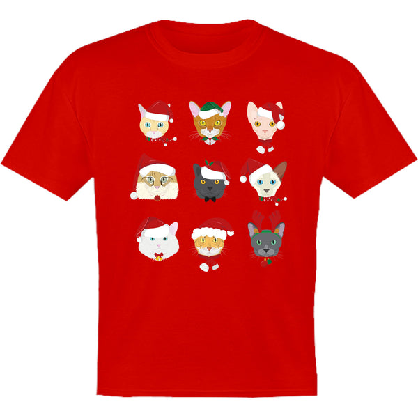 Cats In Christmas Hats - Youth & Infant Tee