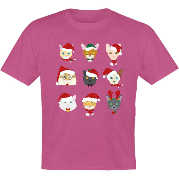Cats In Christmas Hats - Youth & Infant Tee