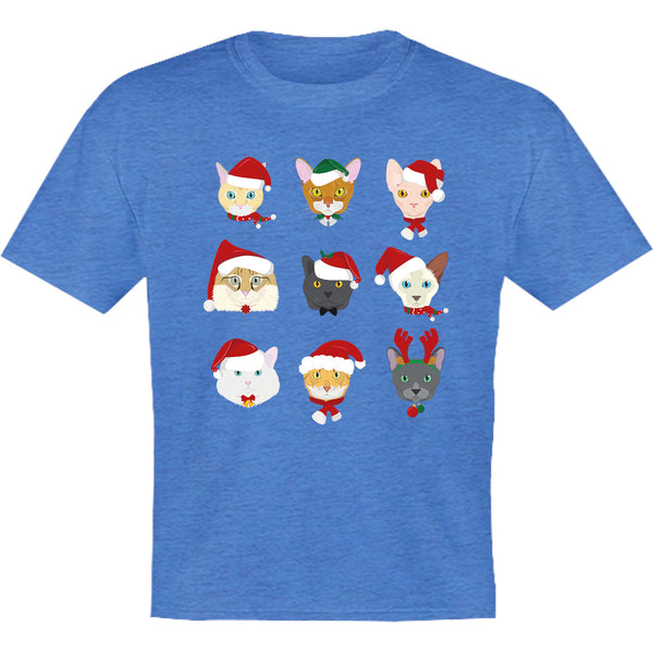 Cats In Christmas Hats - Youth & Infant Tee