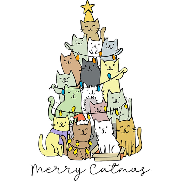 Cats as Christmas Tree - Unisex Tee