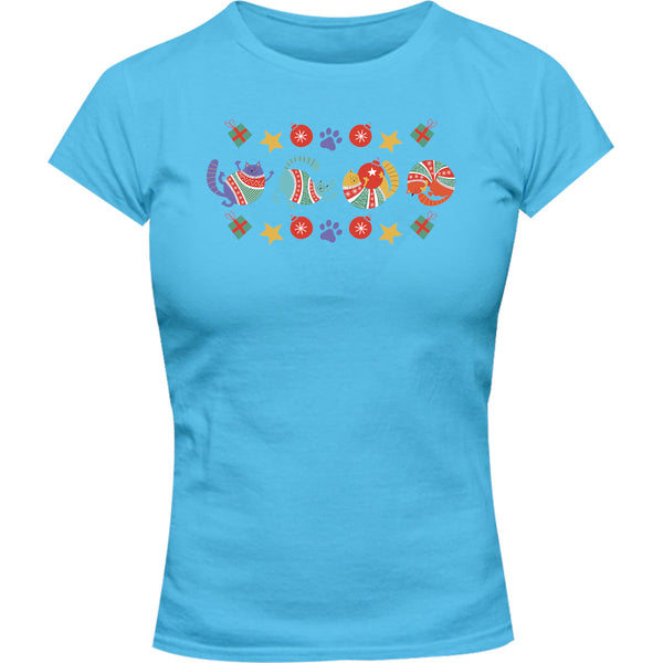 Cats in Sweaters - Ladies Slim Fit Tee