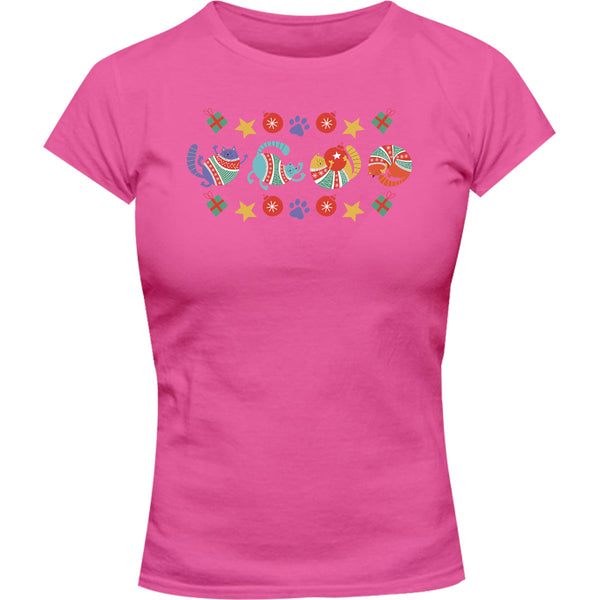 Cats in Sweaters - Ladies Slim Fit Tee