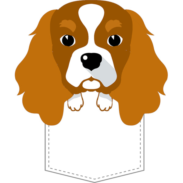 Cavalier in Pocket - Ladies Relaxed Fit Tee - Graphic Tees Australia