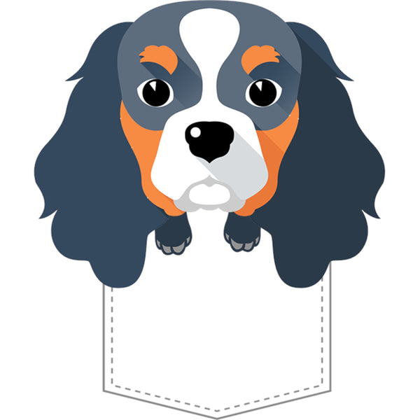 Cavalier in Pocket - Ladies Slim Fit Tee - Graphic Tees Australia