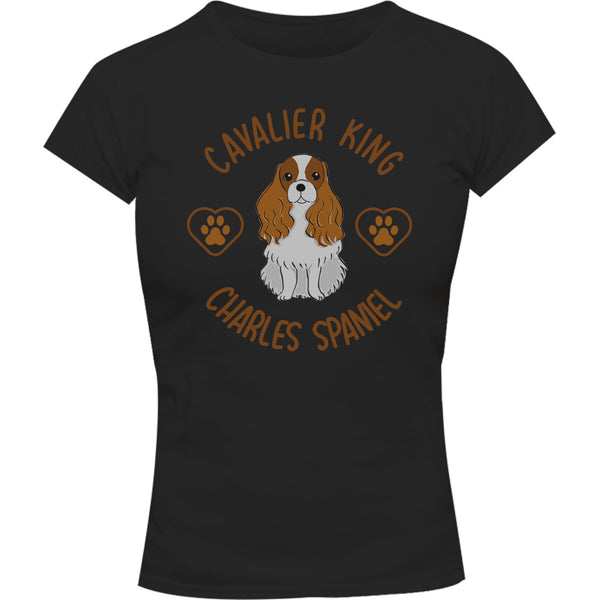 Cavalier King Charles Spaniel - Ladies Slim Fit Tee - Graphic Tees Australia