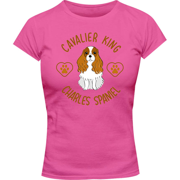 Cavalier King Charles Spaniel - Ladies Slim Fit Tee - Graphic Tees Australia