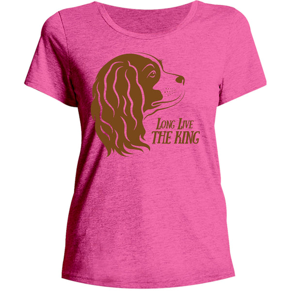 Cavalier Long Live The King - Ladies Relaxed Fit Tee - Graphic Tees Australia