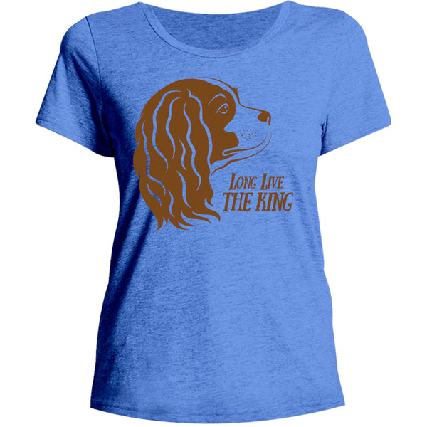 Cavalier Long Live The King - Ladies Relaxed Fit Tee - Graphic Tees Australia