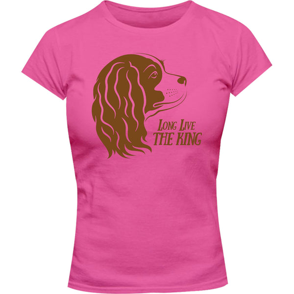 Cavalier Long Live The King - Ladies Slim Fit Tee - Graphic Tees Australia