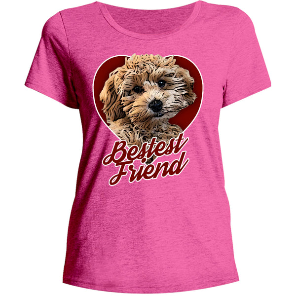 Cavoodle Bestest Friend - Ladies Relaxed Fit Tee - Graphic Tees Australia
