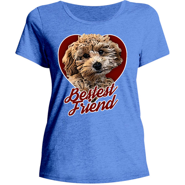 Cavoodle Bestest Friend - Ladies Relaxed Fit Tee - Graphic Tees Australia