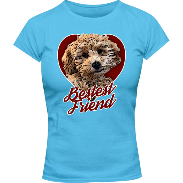 Cavoodle Bestest Friend - Ladies Slim Fit Tee - Graphic Tees Australia