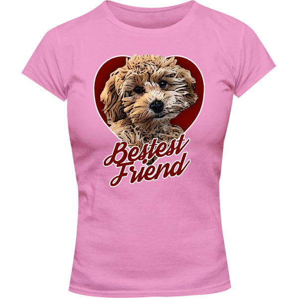 Cavoodle Bestest Friend - Ladies Slim Fit Tee - Graphic Tees Australia