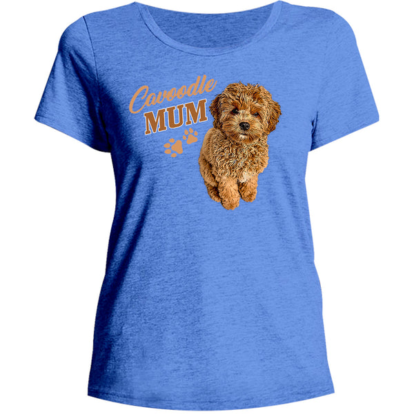 Cavoodle Mum - Ladies Relaxed Fit Tee - Graphic Tees Australia