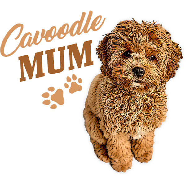 Cavoodle Mum - Ladies Relaxed Fit Tee - Graphic Tees Australia