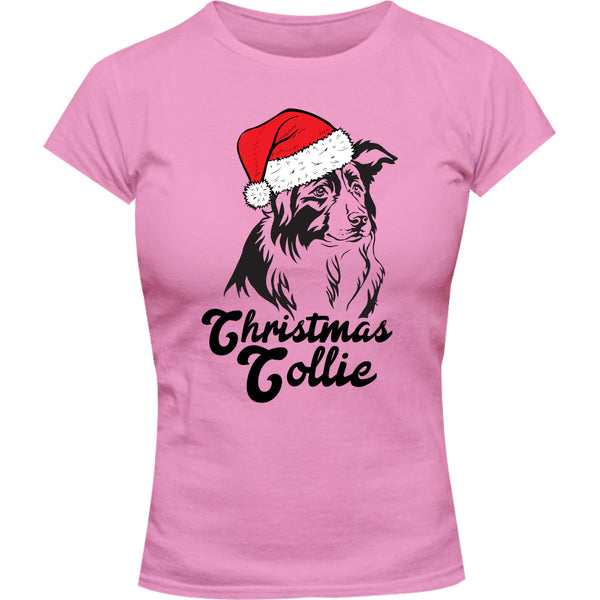 Christmas Collie - Ladies Slim Fit Tee