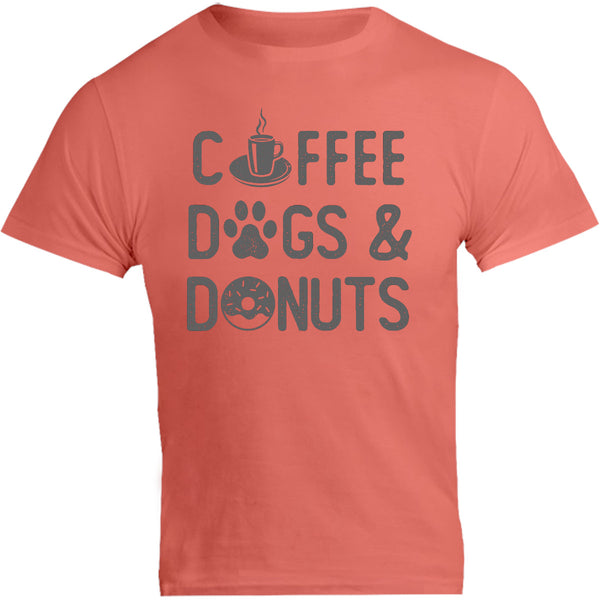 Coffee Dogs & Donuts - Unisex Tee - Graphic Tees Australia
