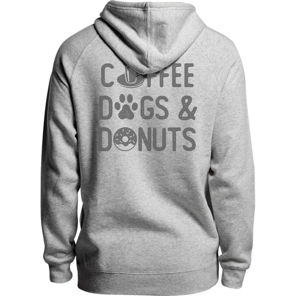 Coffee Dogs & Donuts - Unisex Hoodie - Plus Size - Graphic Tees Australia