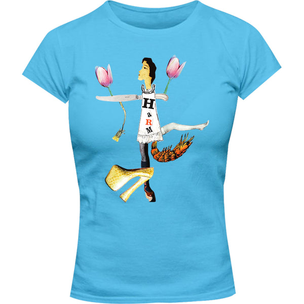 Collage 6 - Ladies Slim Fit Tee - Graphic Tees Australia