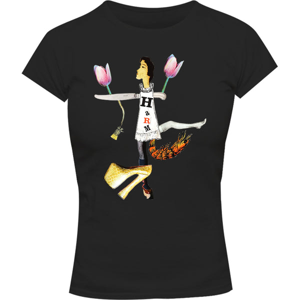 Collage 6 - Ladies Slim Fit Tee - Graphic Tees Australia