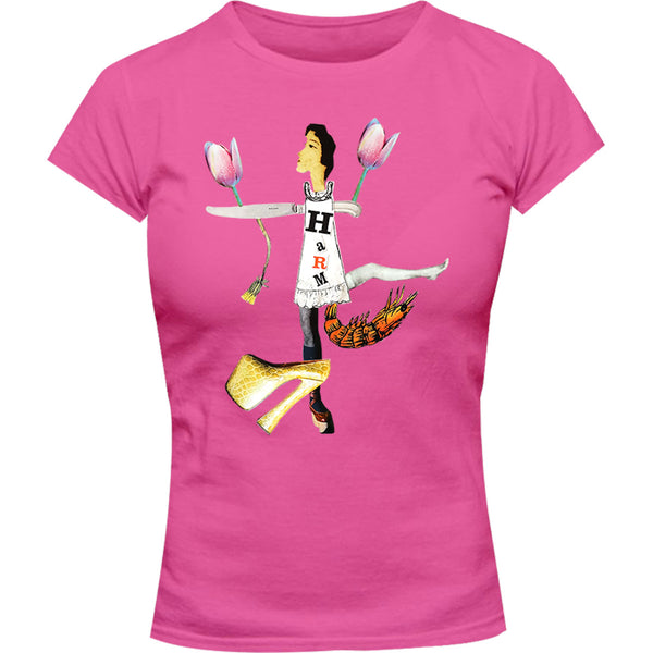 Collage 6 - Ladies Slim Fit Tee - Graphic Tees Australia