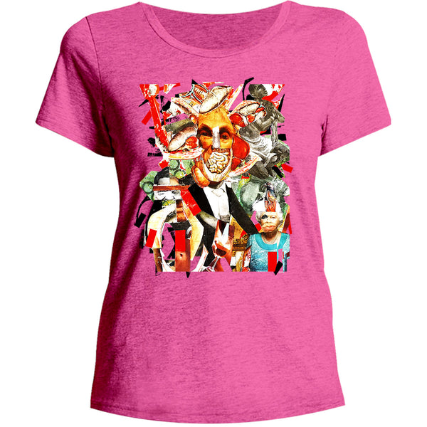 Collage 8 - Ladies Relaxed Fit Tee - Graphic Tees Australia