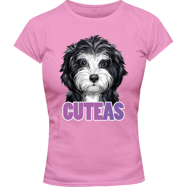 Cute As - Ladies Slim Fit Tee - Graphic Tees Australia