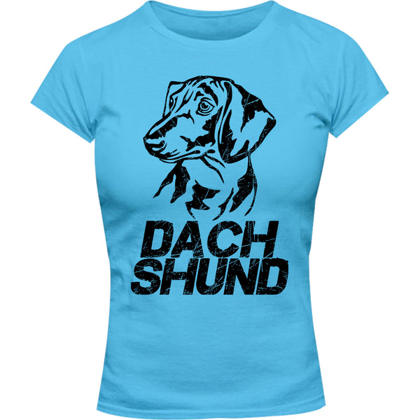 Dachshund - Ladies Slim Fit Tee - Graphic Tees Australia