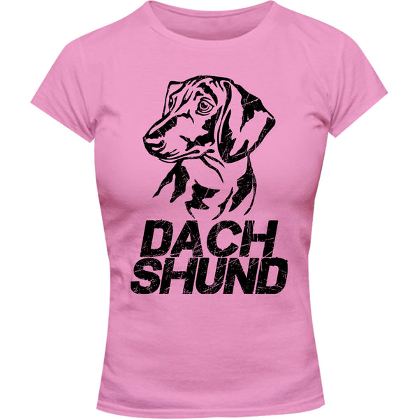 Dachshund - Ladies Slim Fit Tee - Graphic Tees Australia