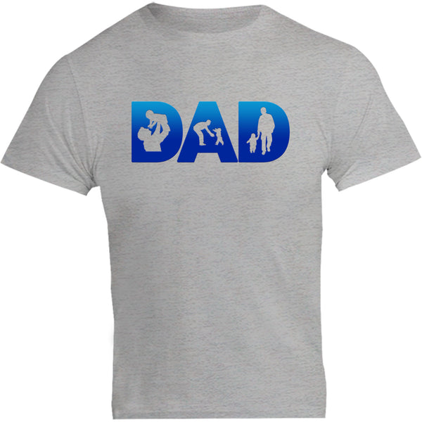 Dad & Child Silhouettes - Unisex Tee - Plus Size - Graphic Tees Australia