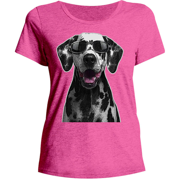 Dalmatian Cool As - Ladies Relaxed Fit Tee - Graphic Tees Australia