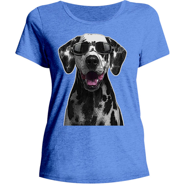 Dalmatian Cool As - Ladies Relaxed Fit Tee - Graphic Tees Australia