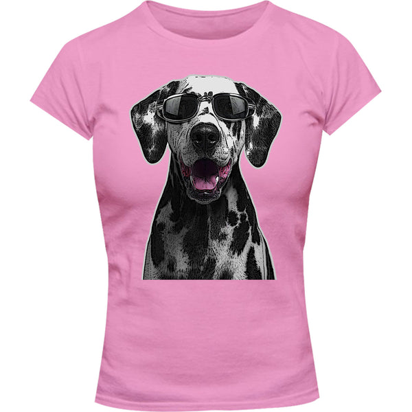Dalmatian Cool As - Ladies Slim Fit Tee - Graphic Tees Australia