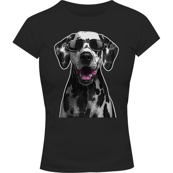 Dalmatian Cool As - Ladies Slim Fit Tee - Graphic Tees Australia