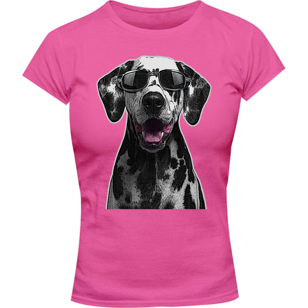Dalmatian Cool As - Ladies Slim Fit Tee - Graphic Tees Australia