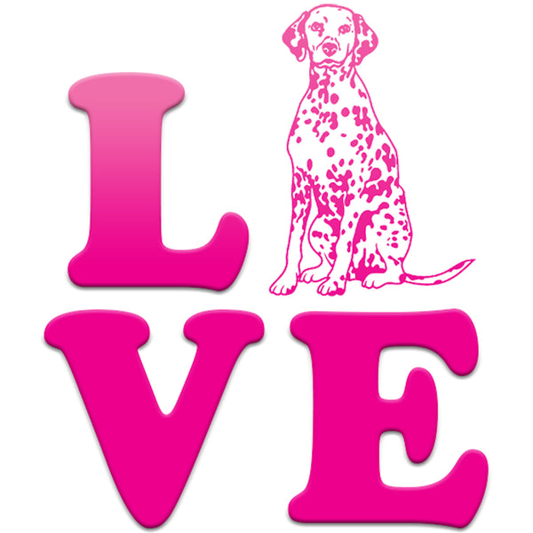 Dalmatian Love - Ladies Slim Fit Tee - Graphic Tees Australia