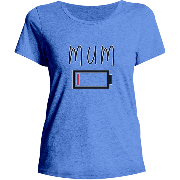 Low Battery Mum - Ladies Relaxed Fit Tee