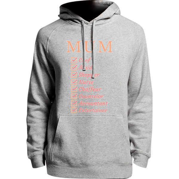 Mum Checklist - Unisex Hoodie - Plus Size