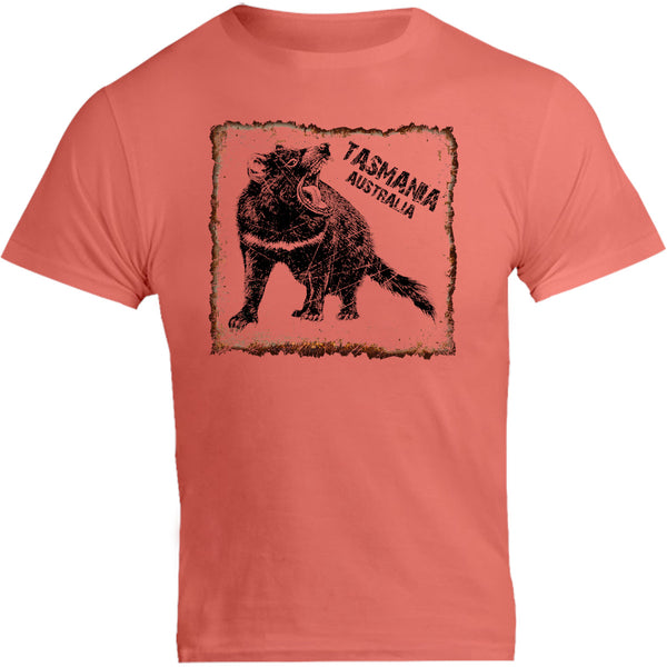 Devil Tin Plate Tasmania - Unisex Tee - Graphic Tees Australia